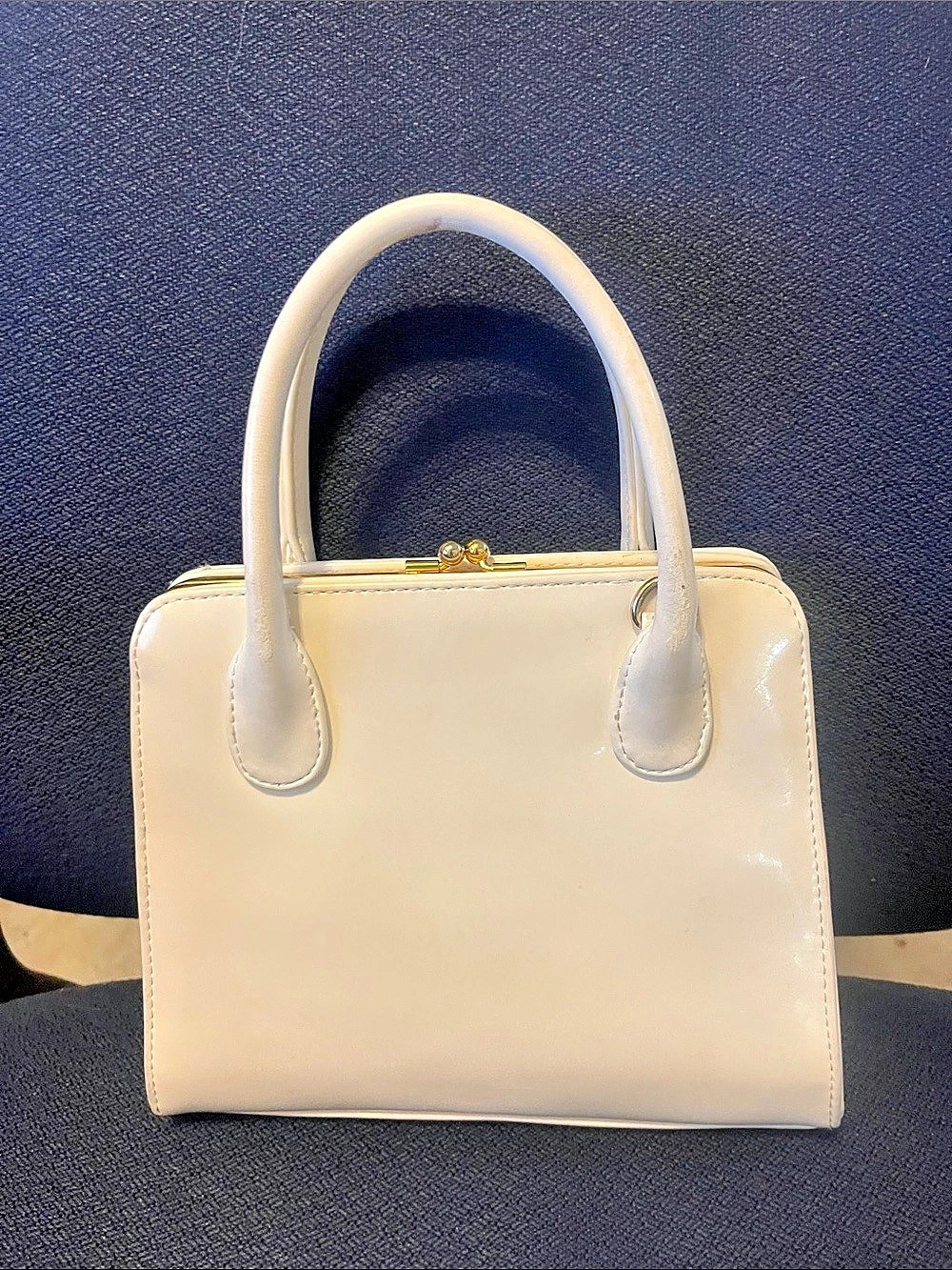 Liz Claiborne White Frame Satchel